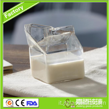 Scatola per latte in vetro dal design unico fatto a mano gratuita